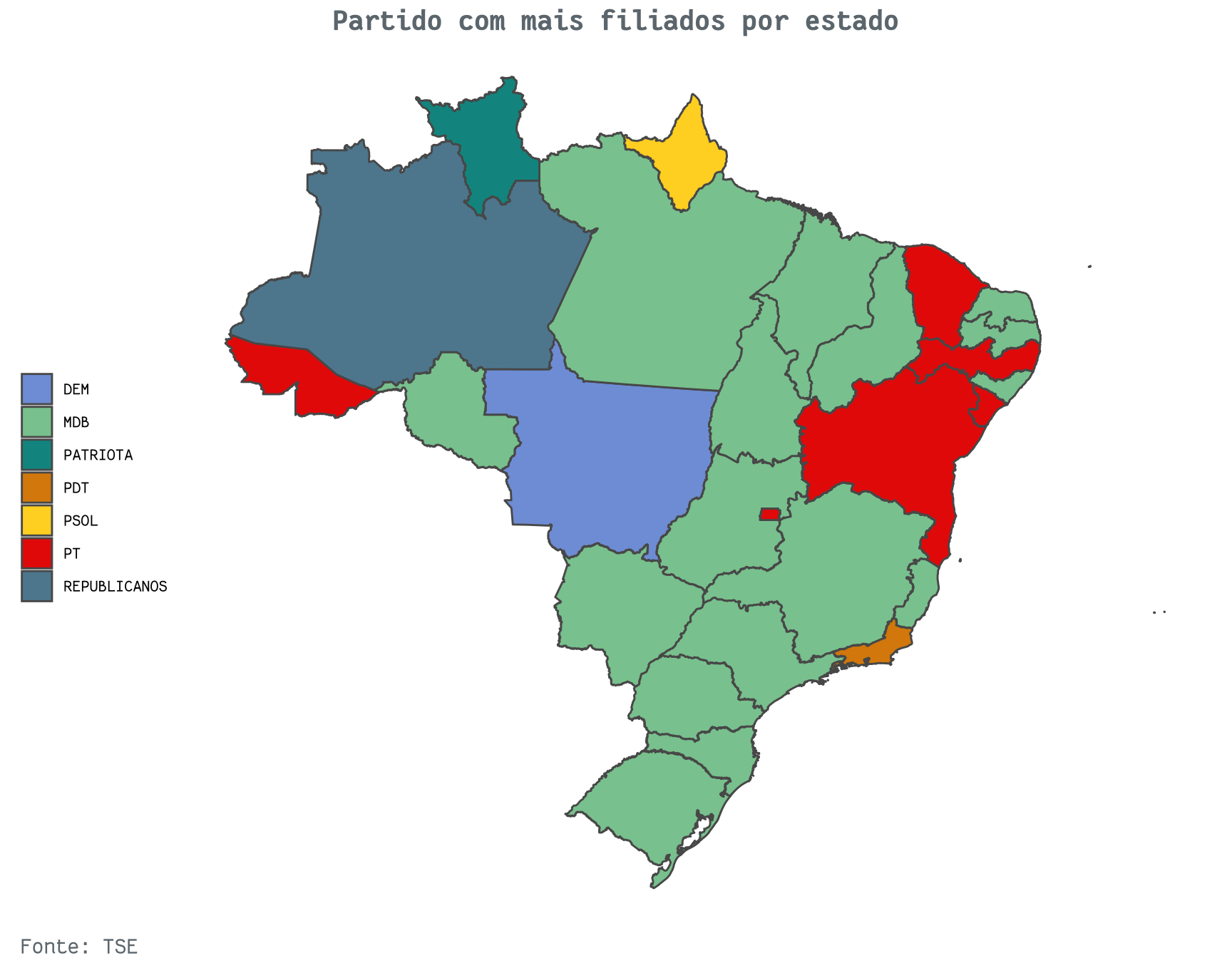 Novo mapa político do país mostra fragmentação: 11 partidos governarão 26  estados e o Distrito Federal